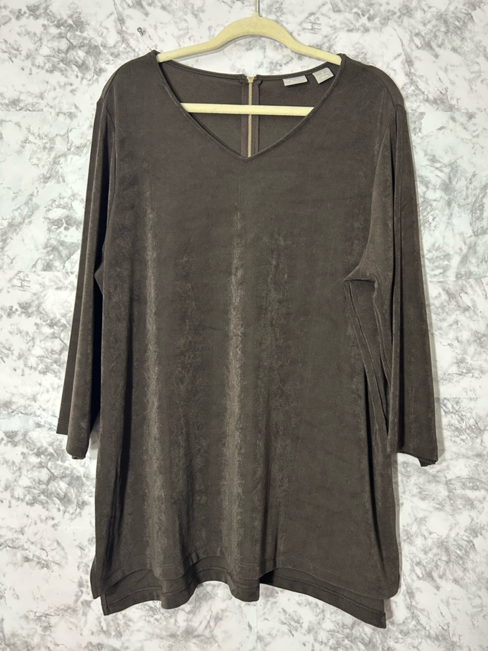 Chico's travelers Brown V-Neck Tunic.  32